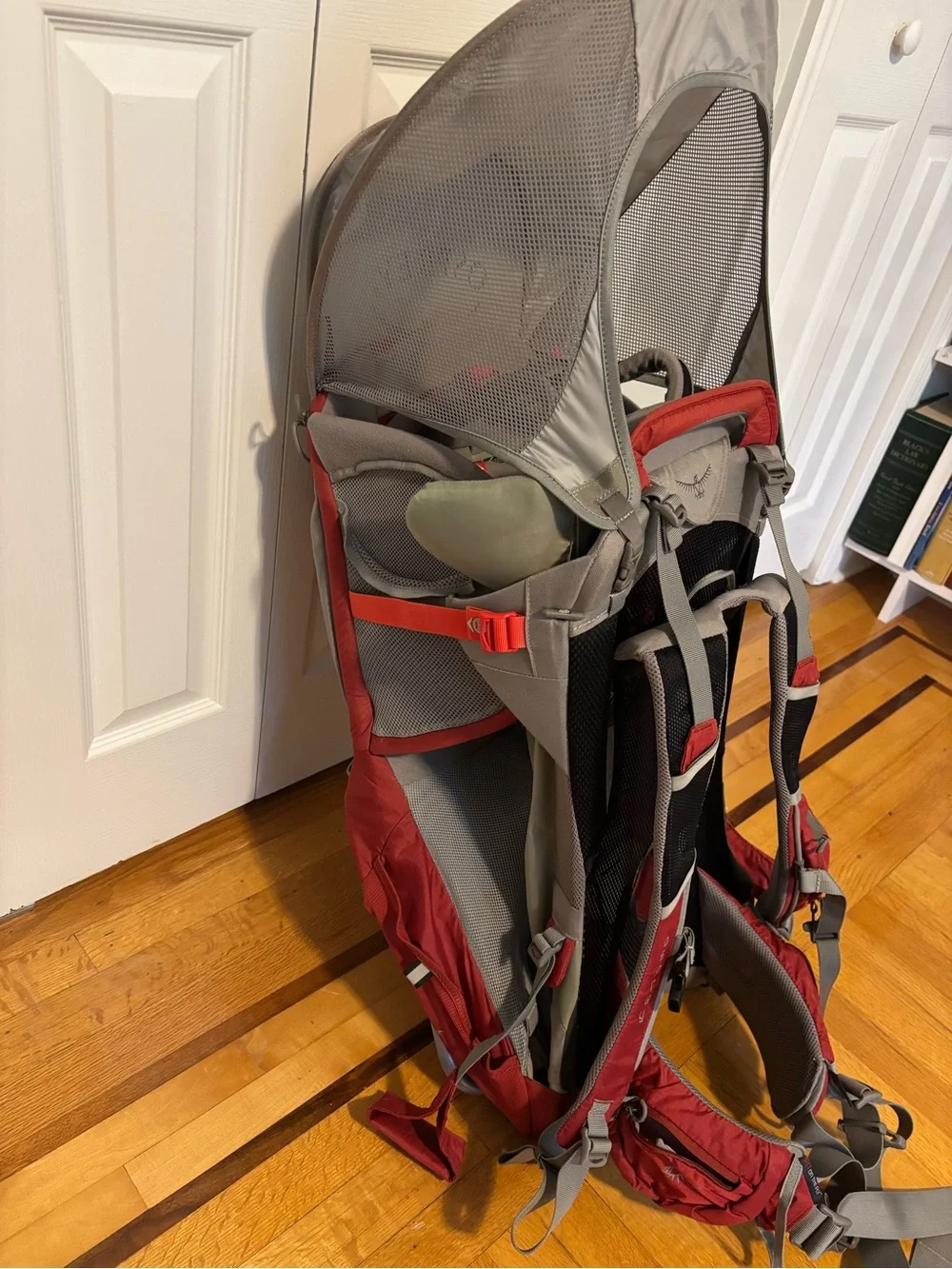 OSPREY Poco Plus Child Carrier Pack - Red and Gray